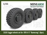 Miniarm[B35203]1/35 現用 露 ロシア連邦軍 歩兵戦闘車ブーメランク-BM用自重変形タイヤセット(ズベズタ用)