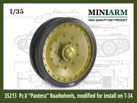Miniarm[B35213]1/35 WWII 露/ソ T-34用ハイブリッド「パンサー」ホイールセット (ズベズダ/ドラゴン/ミニアート用)