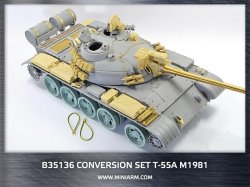 画像1: Miniarm[B35136]Conversion set for Т-55A m1981, gun barrel (metal)+ PE parts for Takom Miniart kit