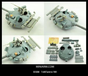 画像1: Miniarm[B35008]T-64B 砲塔セットm1981(トランペッター用) (1)