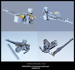 画像1: Miniarm[B35059]DSK-m 12.7mm重機関銃セット