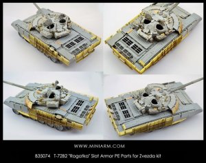 画像1: Miniarm[B35074]T-72B2 "Rogatka" スラットアーマーセット(ズベズダ/メンモデル用) (1)