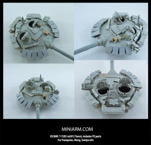 画像1: Miniarm[B35089]T-72B3 m2013砲塔セット(トランペッター/タミヤ/モンモデル用) (1)