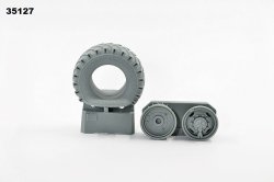 画像3: Miniarm[B35127]1/35 現用露 URAL-4320/375 OI-25 パンクしたタイヤ(1個入り)(トラペ用)