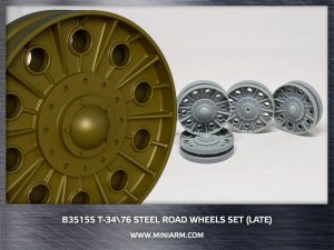 画像1: Miniarm[B35155]1/35 T-34/76 鋼製転輪セット(後期型)(DML/ズベズダ用) (1)