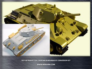 画像1: Miniarm[B35158]1/35 T-34/76 1940年型 ドイツ軍捕獲仕様 改造セット (1)