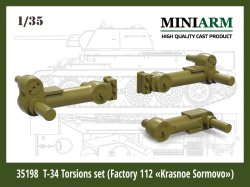 画像1: Miniarm[B35198]1/35 WWII 露/ソ ソビエト第112工場クラスノエ・ソルモヴォ製T-34トーションバーセット(ドラゴン/ズベズダ/ミニアート用)