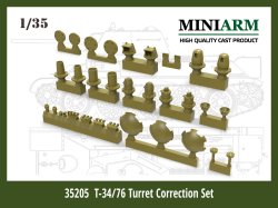 画像1: Miniarm[B35205]1/35 WWII 露/ソ ソビエトT-34/76砲塔用ディテールアップパーツセット(ドラゴン/ズベズダ用)