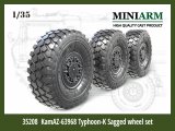 Miniarm[B35208]1/35 現用 ロシア連邦軍KamAZ-63968タイフーン-K 自重変形タイヤセット(6個セット)ズベズダ/タコム用