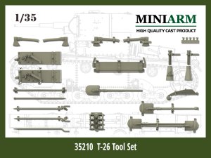 画像1: Miniarm[B35210]1/35 WWII 露/ソ ソビエトТ-26軽戦車用車載工具セット (1)