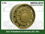 Miniarm[B35223]1/35 WWII 露/ソ KV重戦車用転輪セット 1941年型リブ付ChTZ仕様