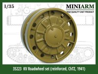 Miniarm[B35223]1/35 WWII 露/ソ KV重戦車用転輪セット 1941年型リブ付ChTZ仕様