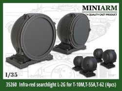画像1: Miniarm[B35260]1/35 現用 露/ソ L-2G赤外線サーチライト T-10M重戦車/T-55A/T-62主力戦車用(4個入)