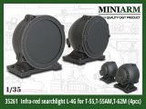 Miniarm[B35261]1/35 現用 露/ソ L-4G赤外線サーチライト T-55/T-55AM/T-62M主力戦車用(4個入)