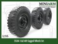 Miniarm[B35264]1/35 現用 露/ソ UAZ-469小型四輪駆動車用自重変形タイヤセット (ズベズダ用)