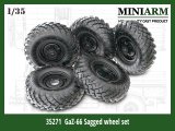 Miniarm[B35271]1/35 現用 露/ソ GAZ-66トラック 自重変形タイヤセット(ズベズダ用)