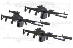 画像1: Miniarm[B35277]1/35 現用 露/ソ PKM 7.62mm機関銃セット(3個入)