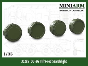 画像1: Miniarm[B35285]1/35 現用 露/ソ OU-3G赤外線暗視サーチライト(2セット入) (1)