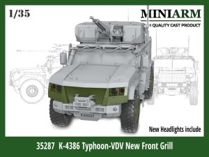 画像1: Miniarm[B35287]1/35 現用 露/ソ KAMAZ K-4386タイフーン用 新型フロントグリルセット(RPGスケールモデル/ズベズダ用) (1)