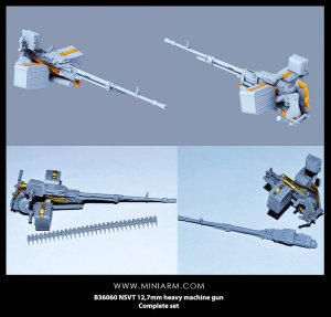 画像1: Miniarm[B35060]NSVT 12.7mm重機関銃セット (1)