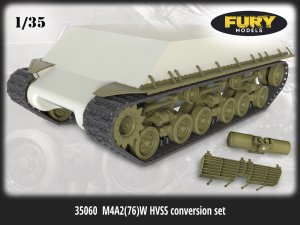 画像1: Fury Models [FM35060]1/35 WWII 米/露 M4A2(76)Wシャーマン戦車用 HVSSサスペンションコンバージョンセット(ズベズダ用) (1)
