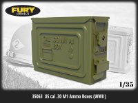 Fury Models[FM35063]1/35 WWII アメリカ 30口径(7.62mm) M1弾薬箱(6個入)
