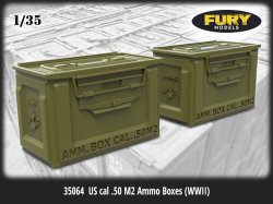 画像1: Fury Models[FM35064]1/35 WWII アメリカ .50口径(12.7mm) M2弾薬箱(6個入)