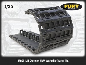 画像1: Fury Models[FM35261]1/35 WWII アメリカ M4シャーマンHVSS用 T66型連結可動履帯 (1)