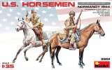 ミニアート[MA35151]1/35 アメリカ兵（ノルマンディー1944）乗馬セット