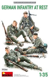 ミニアート[MA35266]1/35　ドイツ歩兵4体入（休息中）