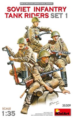 画像1: ミニアート[MA35309]1/35　ソビエト歩兵戦車乗員セット１（4体入）