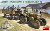 ミニアート[MA35314]1/35ドイツトラクター D8506  トレーラークルー付き