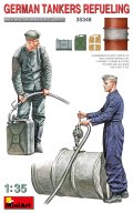 ミニアート[MA35348]1/35ドイツ兵 燃料補給中２体入（ドラム缶２個＋石油缶４個付）