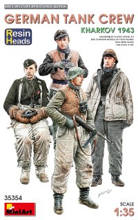 ミニアート[MA35354]1/35ドイツ戦車兵ハリコフ1943年(頭部のみレジン製）４体入