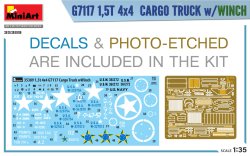 画像3: ミニアート[MA35389]1/35　G7117 1.5t 4x4 G7117 カーゴトラック ウィンチ付き