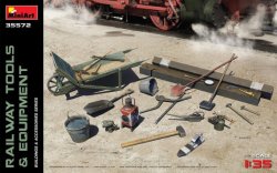 画像1: ミニアート[MA35572]1/35 鉄道敷設用工具と装備品（枕木・スコップ・レンチ等）