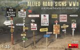 ミニアート[MA35608]連合国軍道路標識WW II (ヨーロッパ作戦戦域）