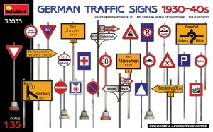 画像1: ミニアート[MA35633]1/35ドイツ交通標識 1930年〜40年 (1)