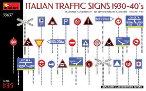 画像1: ミニアート[MA35637]1/35　イタリア交通標識 1930年〜40年 (1)