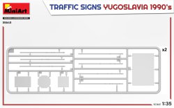 画像4: ミニアート[MA35643]1/35　道路標識 ユーゴスラビア 1990年代