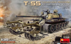 画像1: ミニアート[MA37092]1/35　T-55チェコスロバキア製 KMT-5Mマインローラー付 (1)
