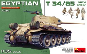 画像1: ミニアート[MA37098]1/35エジプト軍T-34/85 （戦車兵４体付） (1)