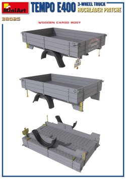 画像8: ミニアート[MA38025]1/35　Tempo E400　荷台付き三輪トラック