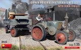 ミニアート[MA38033]1/35　ドイツ 産業用トラクター D8511 1936型 と貨物トレーラー フィギュア1体付き