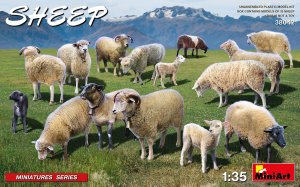 画像1: ミニアート[MA38042]1/35　羊(15頭)セット (1)