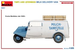 画像2: ミニアート[MA38057]1/35 Tempo A400 リーファーワーゲン 牛乳配達バン