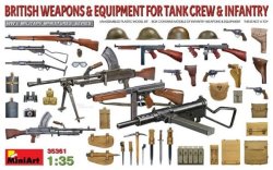 画像1: ミニアート[MA35361]1/35 イギリス軍 戦車乗組員、歩兵用武器セット