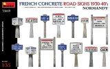 ミニアート[MA35669]1/35 フランスのコンクリート道路標識 1930〜40年代 ノルマンディー