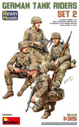 ミニアート[MA53024]1/35 ドイツ戦車跨乗兵セット2.頭部レジン製