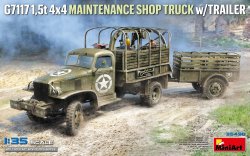 画像1: ミニアート[MA35498]1/35 G7117 1.5t 4x4 整備用トラックw/トレーラー